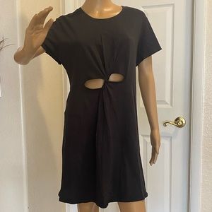 Flowy loose fitting, new no tags cut out dress, 100% cotton